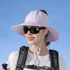 Ice Silk Outdoor Sun Hat With Wide Brim For Summer Hiking And Fishing Protection