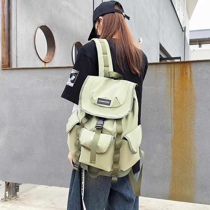 Large-capacity college student backpack New trendy versatile wear-resistant travel backpack