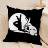 Funny Rabbit Hand Cushion Cover Short Plush Doublesided Print Square Throw Pillow Covers Sofa Home Cushion Decor