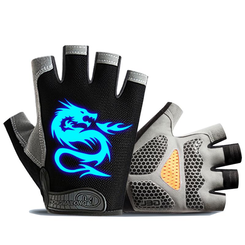 Ousen Kids Luminous Half-Finger Cycling Gloves