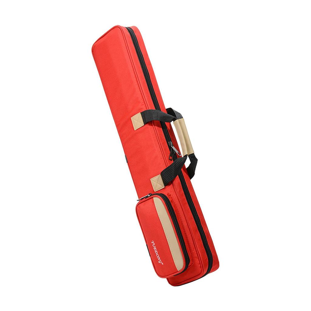3x4 Soft Pool Cue Case Hold 3 Butt 4 Shaft 1/2 Club Resistant Protective Pouch