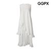 Ruffle Cancan Sleeveless Dress  Gq4op031f 