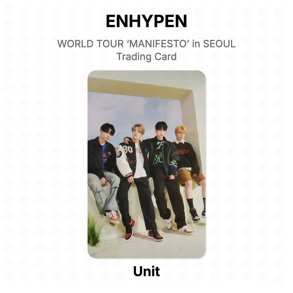 ENHYPEN WORLD TOUR ‘MANIFESTO’ in SEOUL Trading Card Official Photocard