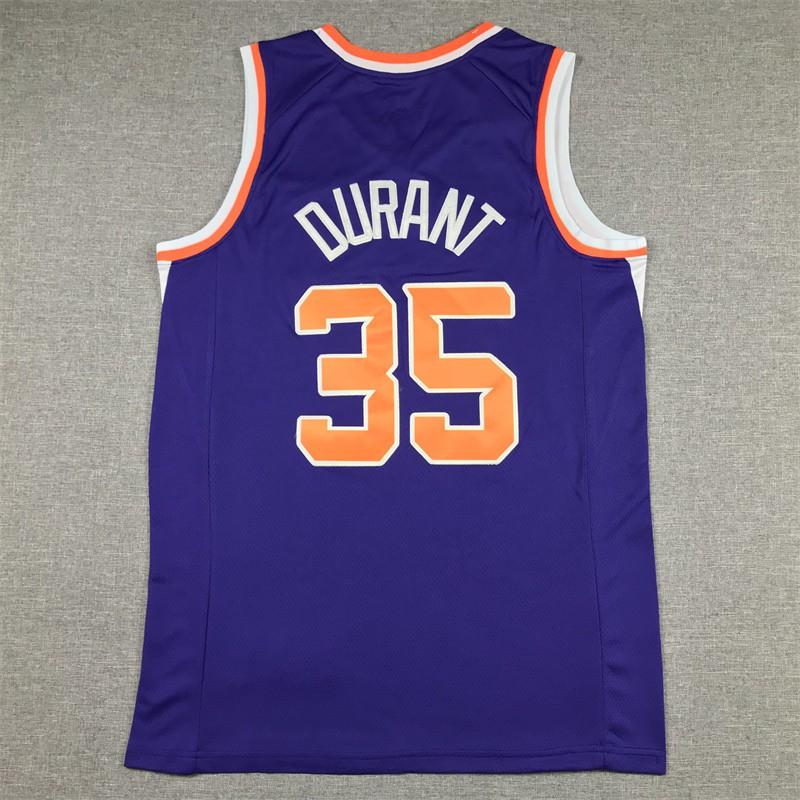 Mens Phoenix Suns 35 Kevin Durant Basketball Jersey Embroidered Cotton Sportswear Practice Game Casual Wear