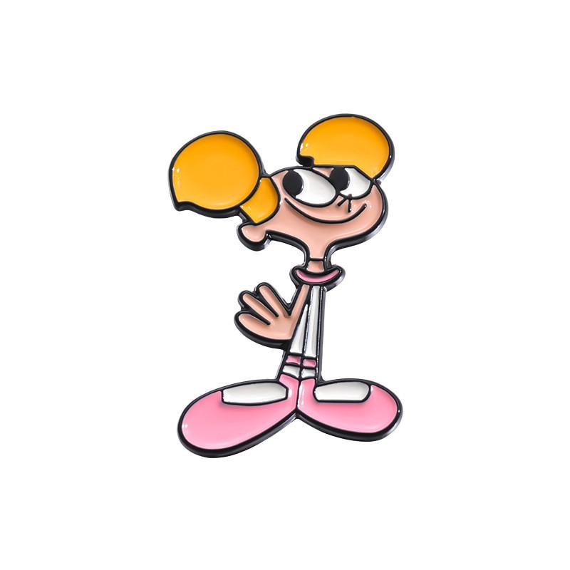 

Вдохновляющий креативный аниме металлический значок с причудливыми большеглазыми персонажами для всех QHXZ779