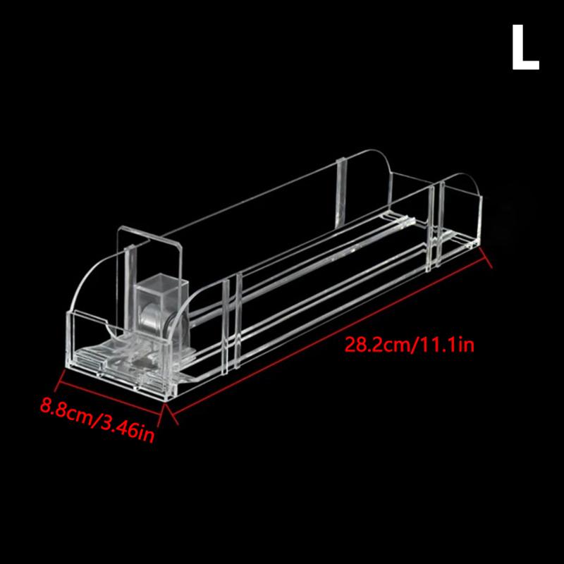 

Прозрачный акриловый органайзер для косметики, компактный ящик для хранения ювелирных изделий и косметики для туалетного столика и комода L