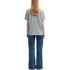 AMIPARIS Ss25 Jednokolorowa Trójwymiarowa Koszulka Bawełniana Okrągły Dekolt Krótki Rękaw T-shirt Unisex Niebieski UTS027726-BLUE