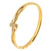 Personalized Design Open  Does Not Fade Light Luxury Diamond-encrusted High-value Gold  Women's European and American Jewelry