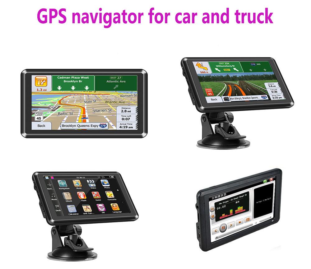 5-Inch Portable Car GPS Navigator with 8G HD Maps for Europe & US, Universal for Car & Truck, Includes FM.