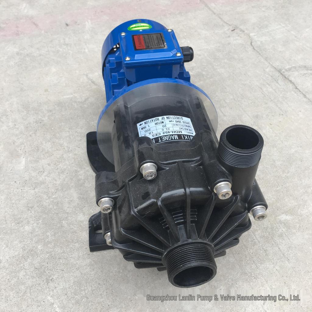 MPH-F-453CCV5 Acid & Alkali Resistant 2.2kW Magnetic Drive Circulation Pump (Dry Run Capable)