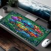 Tappetino Mouse Stampa Geometry Dash, per Tastiera Pad Laptop PC Mat per Ufficio Uso Domestico, Decorazione Scrivania, Regalo di Compleanno Perfetto per Giocatori