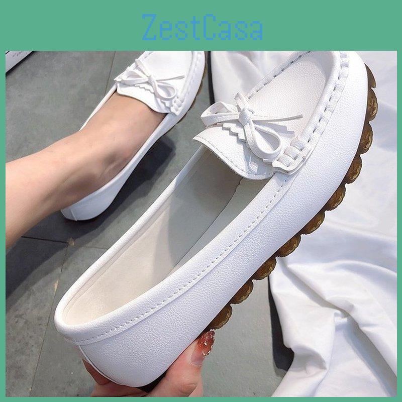 Shoes Flat Women Size Plus Spring Autumn Butterfly Knot Soft Sole Shallow Loafers Female Casual Shoes Office Lady Comfort Shoes