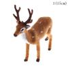 1pc Simulation Christmas Deer Christmas Elk Plush Reindeer Christmas Decoration Fairy Garden Miniatures Props