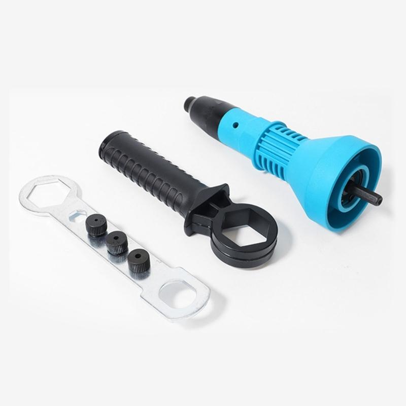 3Pcs Rivet Guns Adapter Set Suitable for Ergonomic Grip for Industrial Applications High Strength Riveter Conversion