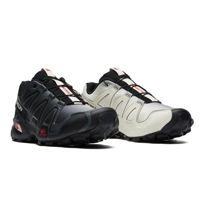 SALOMON Speedcross 3 Low Top QuickLACE/ Casual Trail Running City Commute Athletic Shoes Unisex Black Red Sneakers 478442