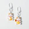 Søt Lucky Cat Nøkkelring Ryggsekk Anheng Oppheng Ornamenter Tilbehør Gaver