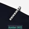 Korean Style Silver Tie Clip: 24 Designs, 4CM, High-Quality Plated Copper