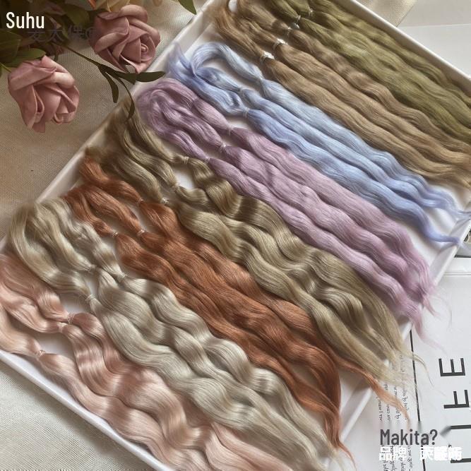 OB11/BJD Combed Mohair Hair Wefts for Blythe Doll Wigs