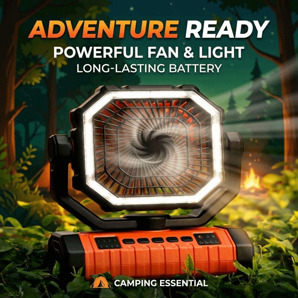 20000mAh Outdoor Tent Fans Multi-functional Travel Fans Multi-Functional Portable Camping Fan  Trip