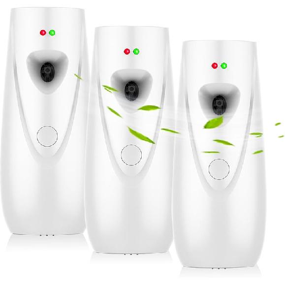 (3-Pack) Automatic Fragrance Dispenser Wall-mounted Aerosol Spray Air Freshener for Hotels, Home, Indoor, Offices, Schools, Restaurants, Commercial