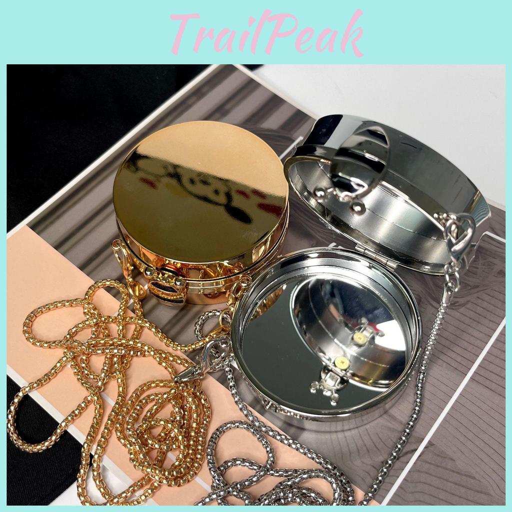 Acryic Mini Round Bag With Open Top For Daily Use And Mobile Storage