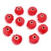 10pcs/bag Imitation Rabbit Fur Coverd Straight Hole Beads DIY Pompom Pendant for Jewelry Making DIY Necklace Pendant Earrings