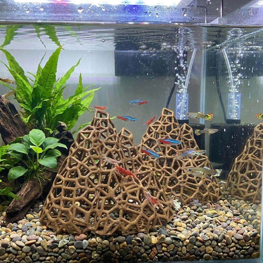 Hollow Out Aquarium Cave Shelter Plastic Shrimp Hiding Place  Shrimp Crab