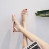 Pick Up Girl 7468-2 Flat Sandals Women's 2025 New Summer Gentle Bohemian Fashion Roman Shoes
