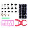 476PCS Safety Eye and Noses with Washers for Crochet Toy 5mm-13mm Assorted Size Crochet Doll Eye for Stuffed Animal Toy