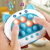 3 Farben 1 Stück Elektronische Pop Quick Push Bubbles Spielmaschine Kind Cartoon Spaß Quetschspielzeug Anti-Stress Sensorisches Bubble Spielzeug Geschenk