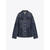 Za2025 Autumn New Women Clothes All-Match Button Denim Lapel Jacket Long Sleeve Outerwear 5252277 400