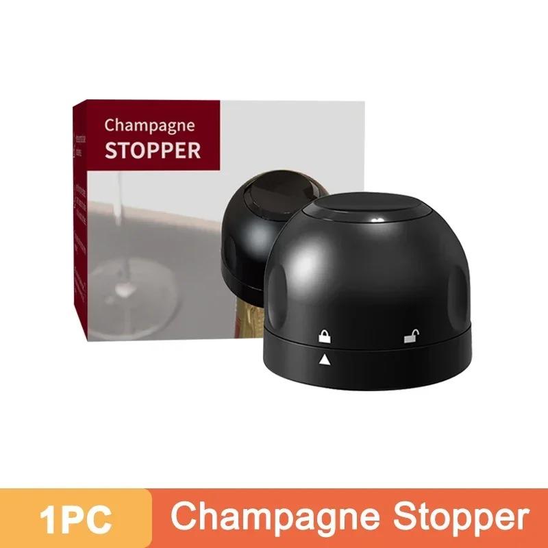 1/2pcs Vacuum Wine Stoppers Reusable Wine Bottle Stoppers Champagne Sealer Cap Set Leak-proof Retain Freshness Wine Plug Tools