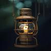 Thous Winds Oil Lantern, Kerosene Lamp, Fuel-Powered Camping Lantern, Handheld Lantern, Outdoor Light, with Replacement Wick