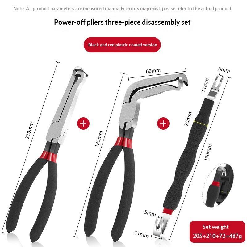 8 Inch 60 Degree Electrical Disconnect Pliers For Automotive Connectors Sensors Angled Wire Removal Tool