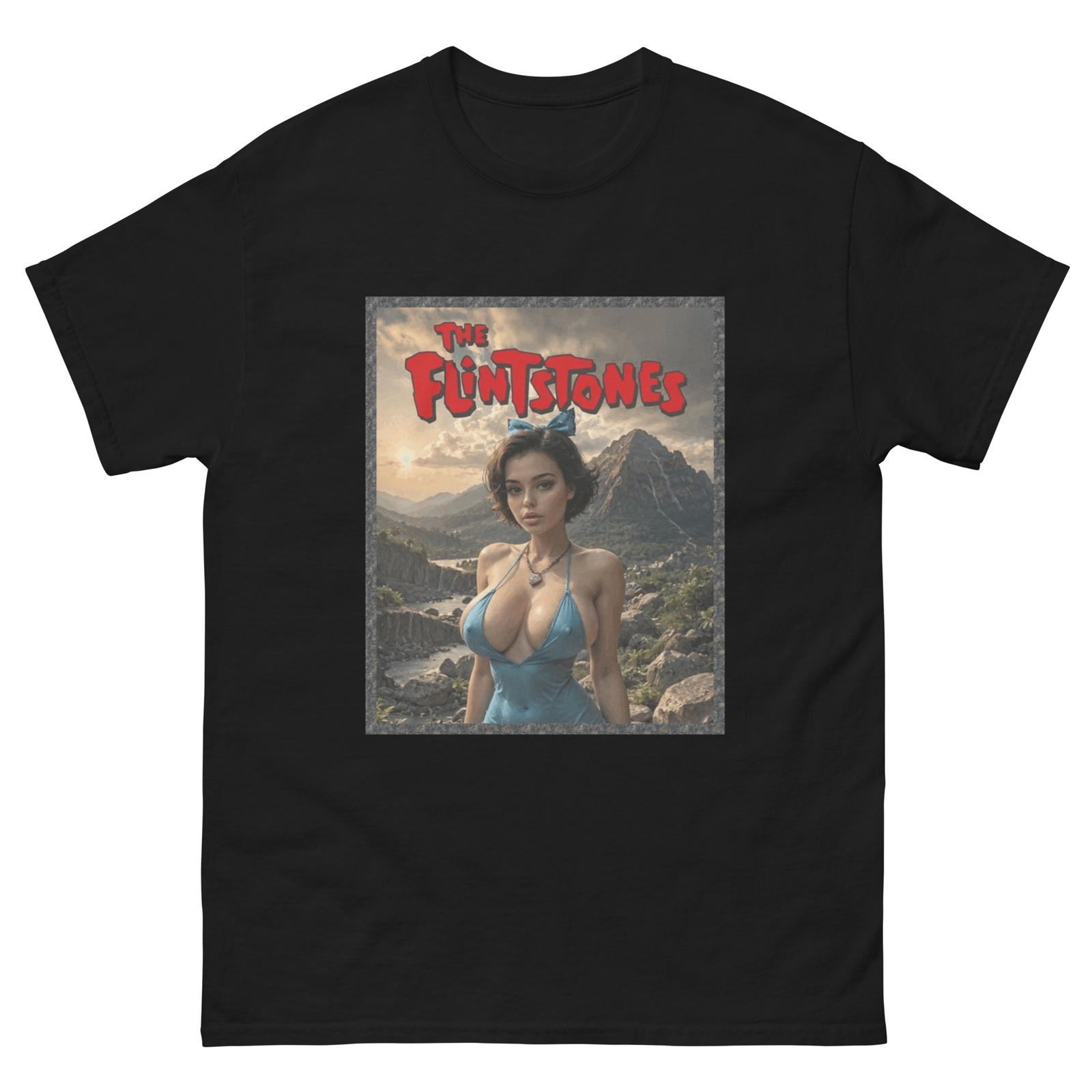 Футболка Pebbles FlintStones, Смешные футболки, Футболки с интернет-мемами, Взрослая футболка Pebbles 4XL