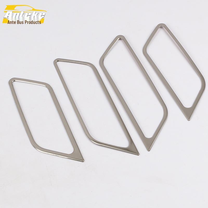 Compatible with 13 Jetta: Stainless Steel Interior Door Handle Trim Ring