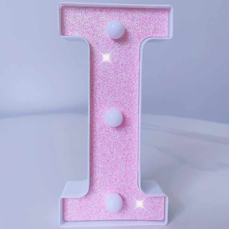 Pink LED Letter Light for Celebrations and Proposals