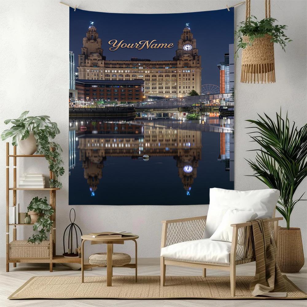 Liverpool Custom Your Name Wall Decor Tapestry Art For Pet Memorial Birthdaywedding Party Backdrop Family Gift