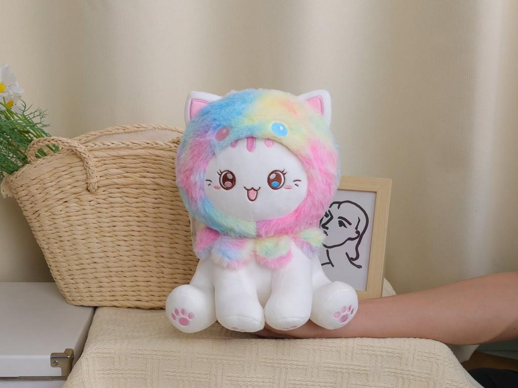 Shark Frog Strawberry Octopus Sitting Cat Plush Toy Stuffed Birthday Kid Gift