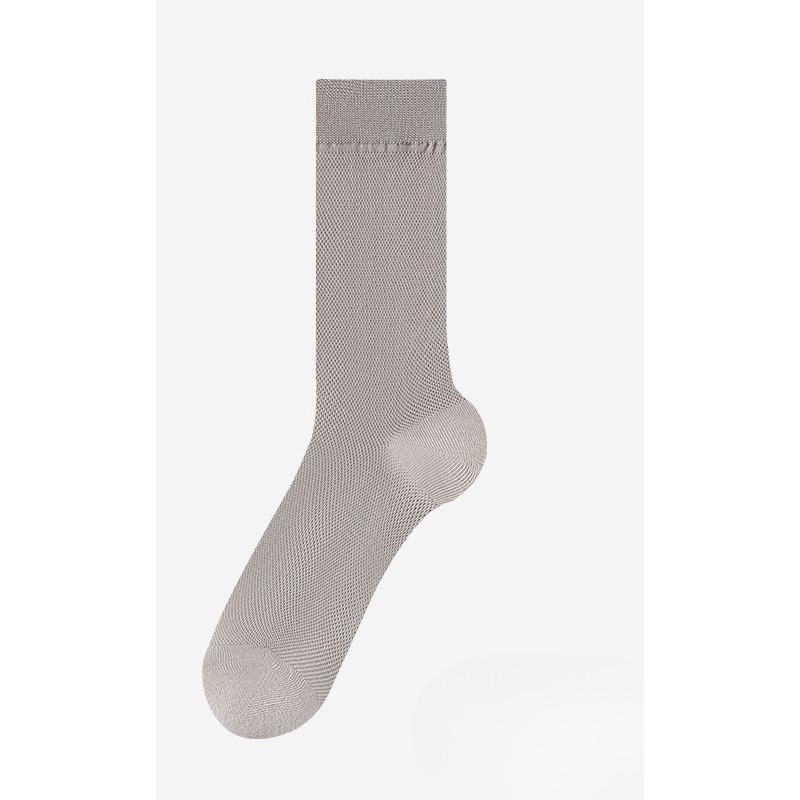 Men's Extended Mid-calf Socks, Solid-colored Long Socks, Antibacterial and Deodorizing, Thin Breathable Socks for Spring and Summer