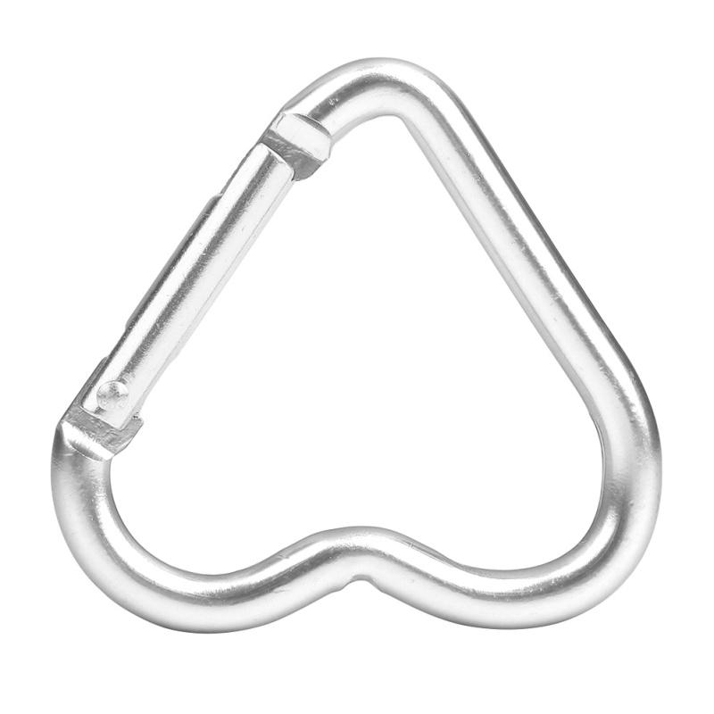 Aluminum Alloy Hanging Buckles Shaped Outdoor Color Safe Heart Buckle Small Heart Type Carabiner Multi-color