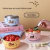304 Stainless Steel Cartoon Baby Bowl: Double-Layer, Heat-Insulated, Anti-Scalding for Children