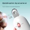 Gravity Push Adjustable Pet Nail Clippers for Cats & Small Animals - Beginner-Friendly Scissors with Round Hole Design