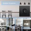 Modern EU Standard Wall Power Plastic Frame Single Electrical Wall Plug Wall Electric Sockets Germany Russia