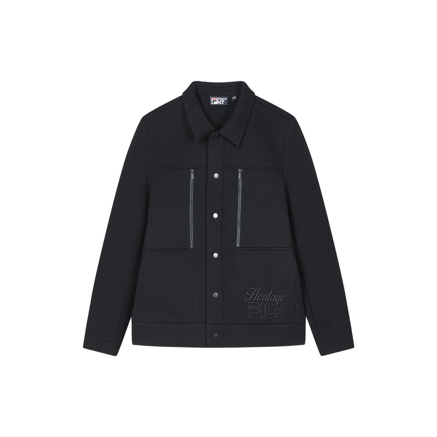 FILA Jackets Men s Jet Black Lapel Moderate Other F11M348502F-BK XL