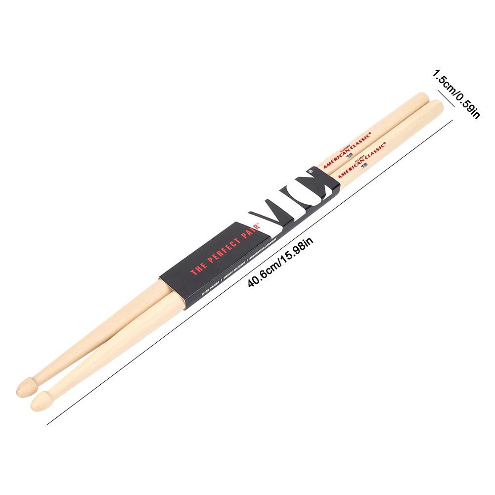 5A/7A Drumsticks Mallets Consistent Weight and Pitch American Hickory Drumsticks Classic Drum Sticks Percussion Accessories