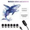 Led Usb Projector Light 3/6Pcs Projection Patterns- Adjustable Whale Butterfly Jellyfish Starfish Night Light Festival Gift