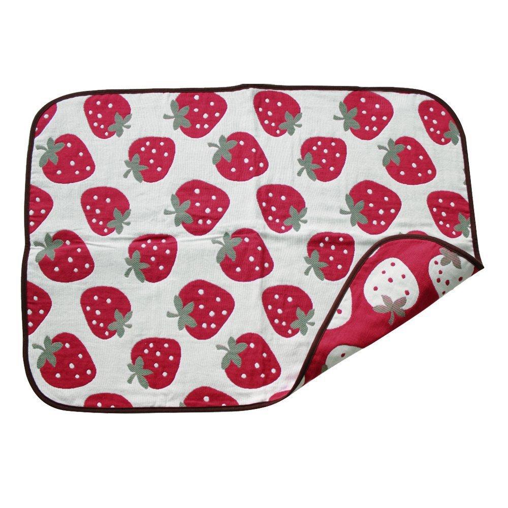 

hiorie Сделано в Японии Марлевый Детский Мини Плед Клубника Детский Марлевый Детский Подарок (Хиори) Пятислойное одеяло, Размер, Дизайн, Одеяло, земляничный