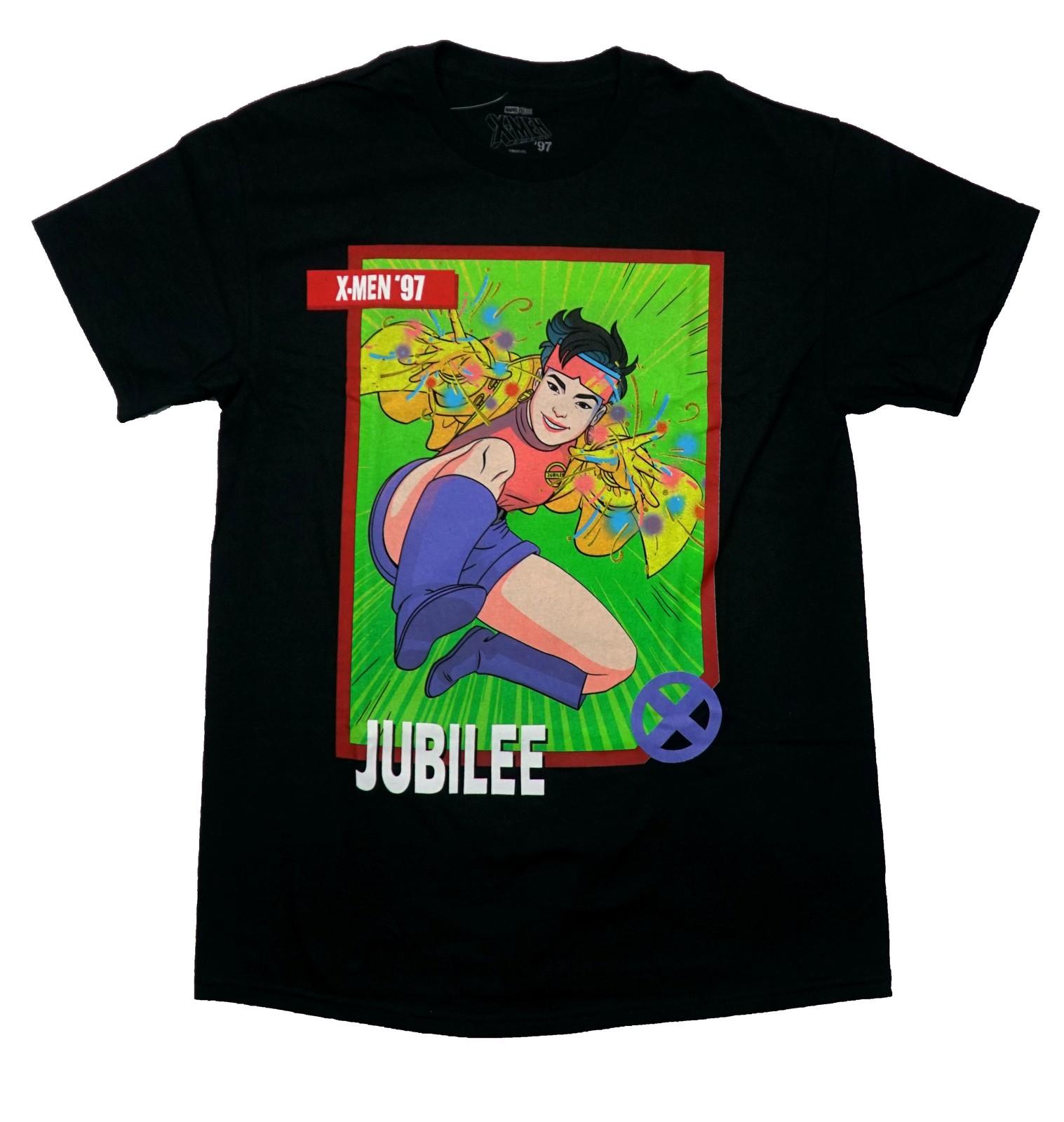 X-Men New Adult T-Shirt - Full Color Jubilee Jump X-Men 97 XXXXL
