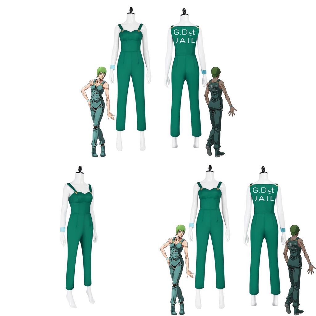 Jojos Bizarre Adventure Ermes Costello Cosplay Costume With Polyester Blend For Anime Con Events